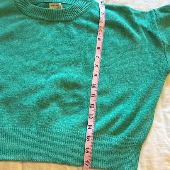 Teal Women's Crew Neck Sweater - Picture 6 of 7